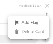 Decline and delete cards